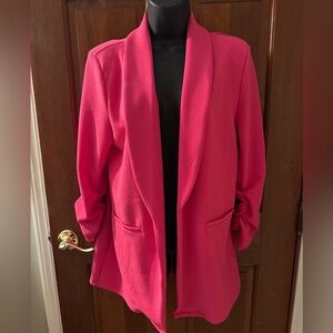 SHEIN Bold Pink Blazer